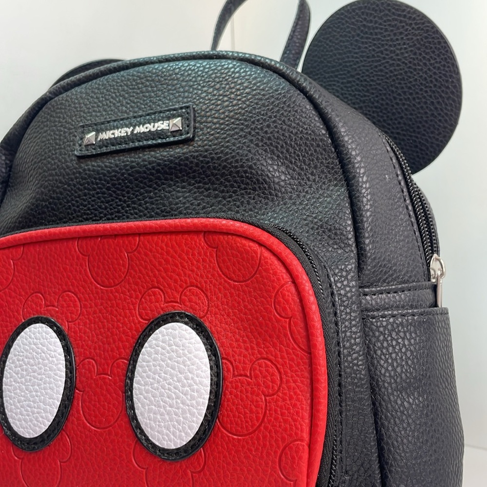 New Disney Embossed Mickey Icons and Mouse Ears Mini Backpack Purse Ltd Ed - Picture 11 of 12